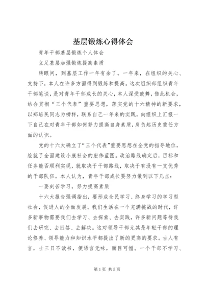 基层锻炼心得体会 (4).docx