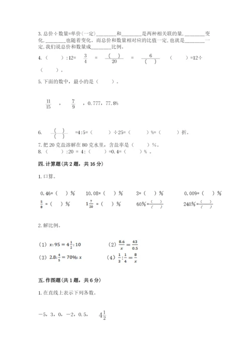 人教版六年级下册数学期末测试卷附答案（a卷）.docx