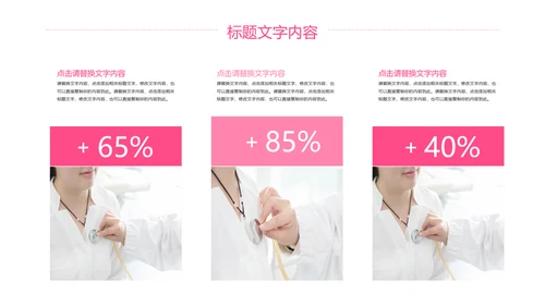 唯美粉红医疗护士工作汇报PPT模板