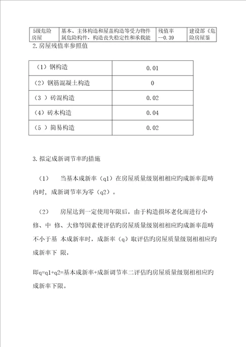 优质建筑物成新率计算