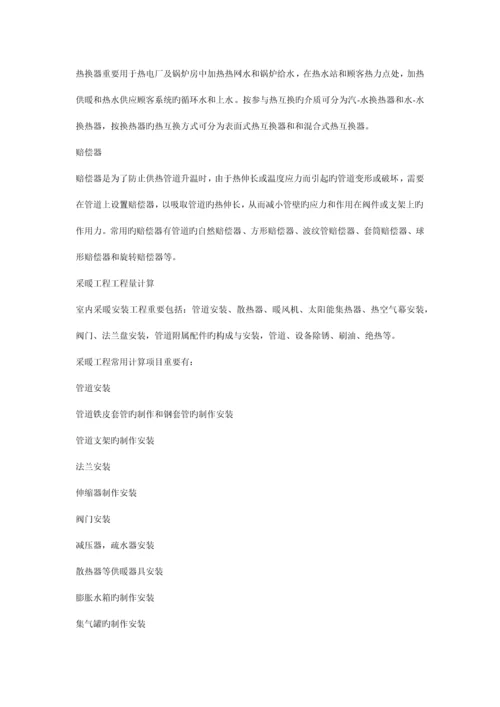 采暖工程常用材料及设备.docx