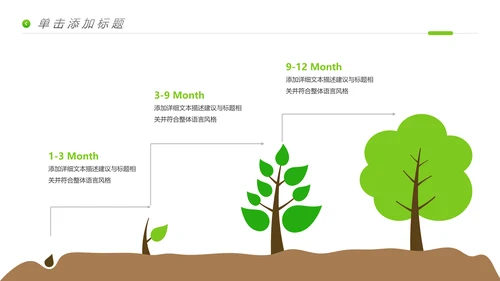 唯美绿色植物生长发芽敬畏生命PPT模板