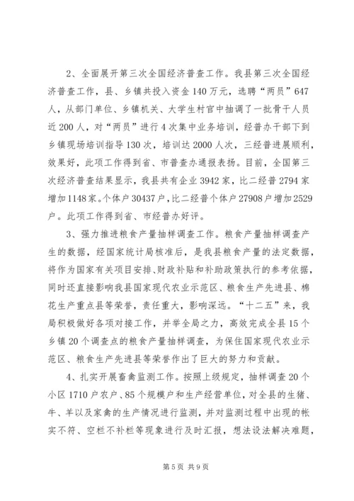 乡镇统计局十二五工作总结.docx