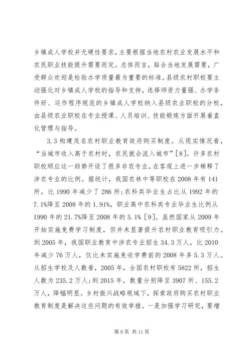 农村职业教育创新发展研究.docx