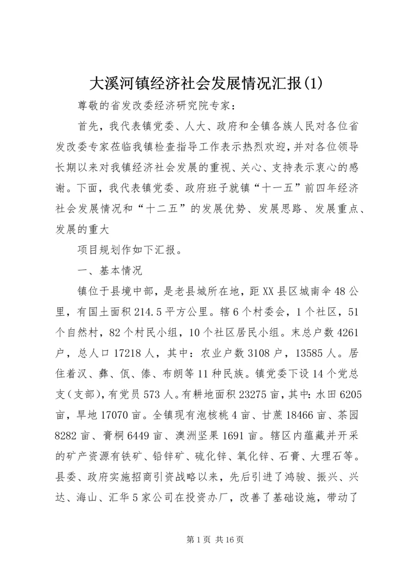 大溪河镇经济社会发展情况汇报(3).docx