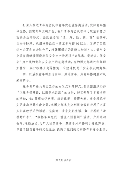 企业共青团委工作总结范文.docx