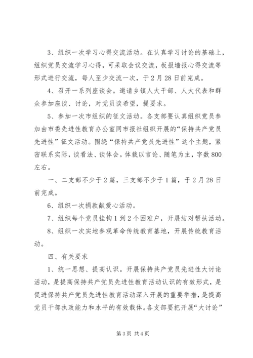 市人大党员先进性大讨论活动意见.docx