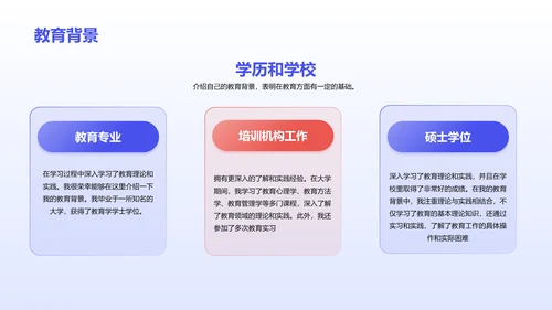 蓝色插画职业技能培训讲师竞聘述职PPT模板