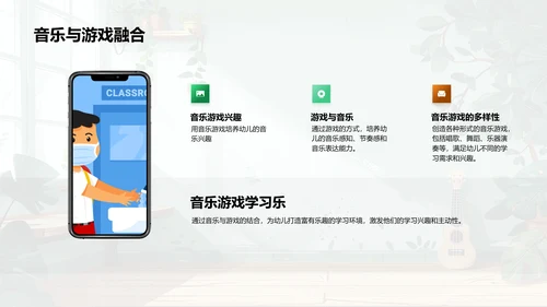 音乐在幼教中的应用PPT模板