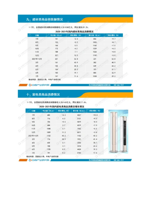 中国零售消费行业投资决策参考(2021年1-7月).docx