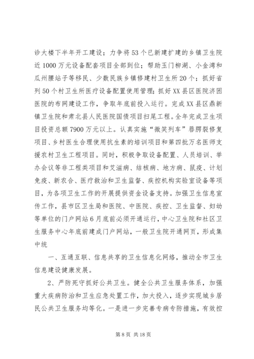 在全市卫生工作会议上的报告.docx