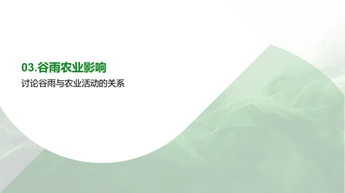 谷雨季节气候农事PPT模板