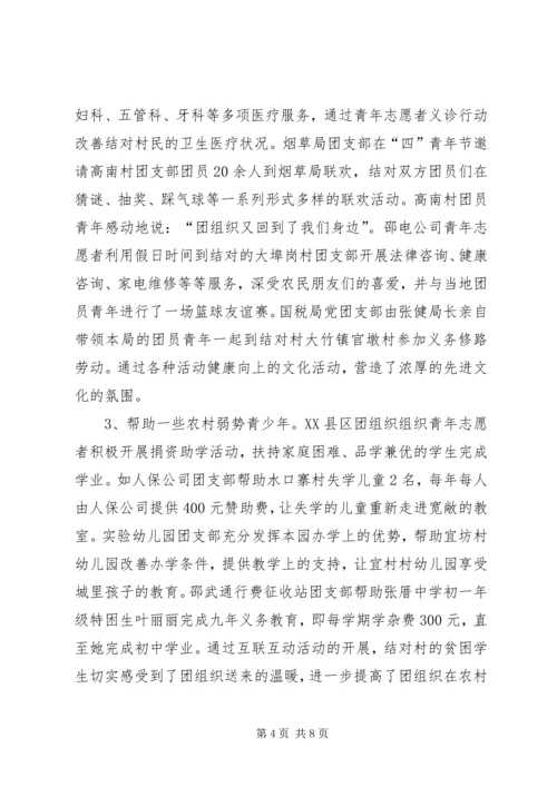 团市委青农工作汇报材料.docx