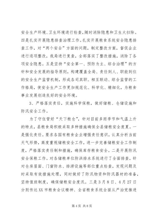 粮食局XX年上半年工作总结及下半年工作安排.docx