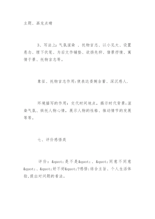 高考语文答题万能公式技巧.docx