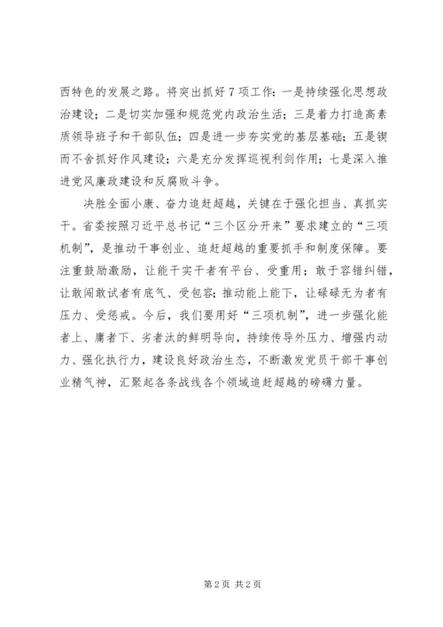学习XX省第十三次党代会精神心得体会 (12).docx