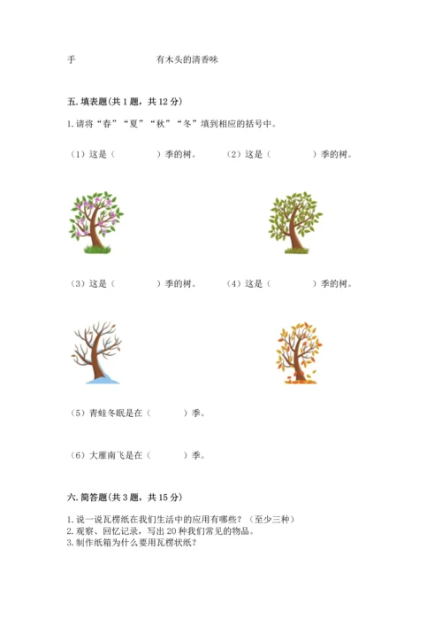 教科版科学二年级上册《期末测试卷》精品（考点梳理）.docx