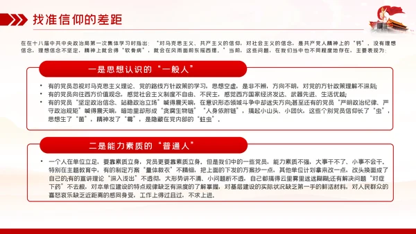 找准信仰的差距践行信仰的要求做合格共产党员PPT党课