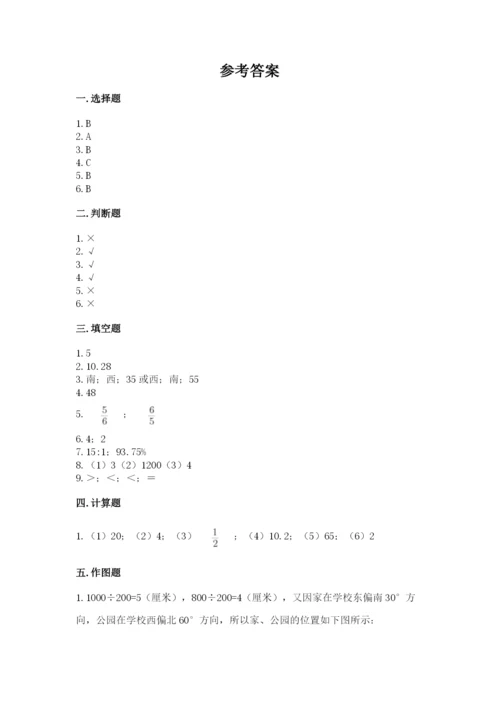 小学数学六年级上册期末考试试卷精选.docx