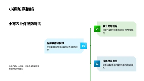 小寒农业应对策略PPT模板