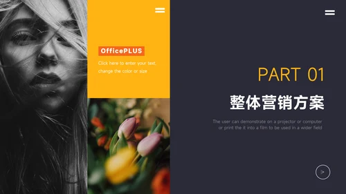 黄色高级杂志风品牌营销策划PPT模板