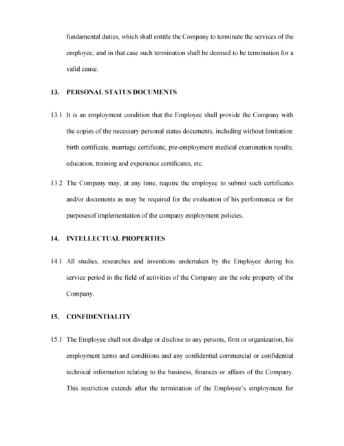 EmploymentContract英文版劳务分包合同.docx