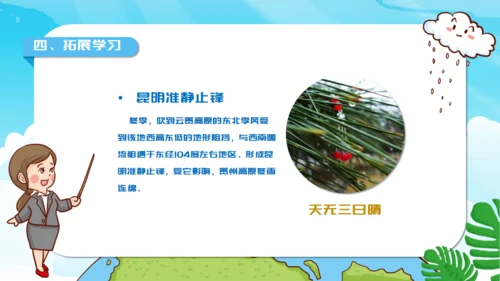 人教版地理《常见的天气系统》通用PPT模板