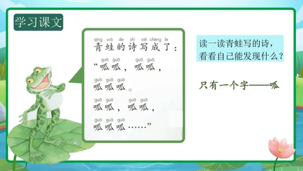 课文7《青蛙写诗》（教学课件）