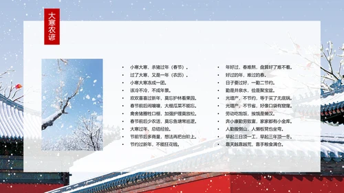 二十四节气大寒教学介绍PPT课件