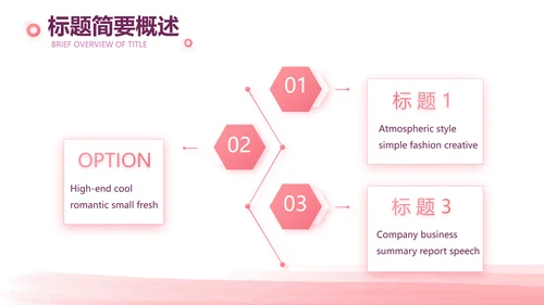 粉色创意公司1周年庆ppt模板活动策划方案