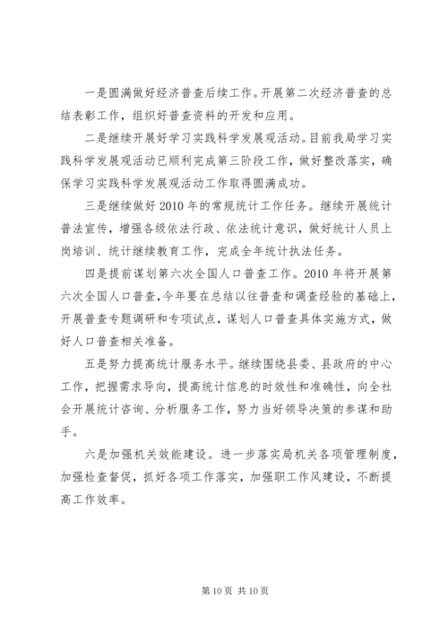 统计局年度工作总结及工作计划.docx