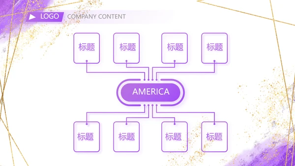 紫色大气一起向未来商务动态PPT