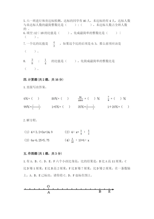 北师大版小学六年级下册数学期末检测试题【轻巧夺冠】.docx