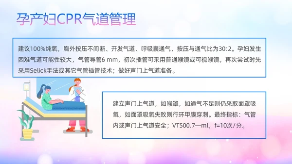 蓝色展板风医院医疗产妇心肺复苏ppt课件心脏复苏