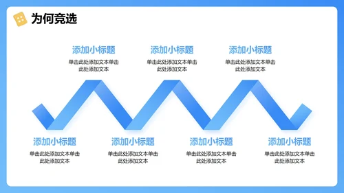 蓝色清新3D风大学生班长班干部竞选PPT模板