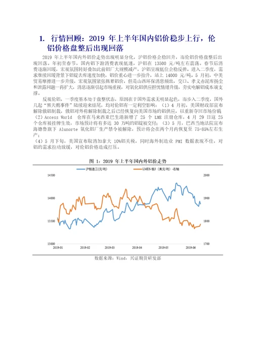 有色金属铝半年度报告：需求转弱，成本下行，铝价弱势难改