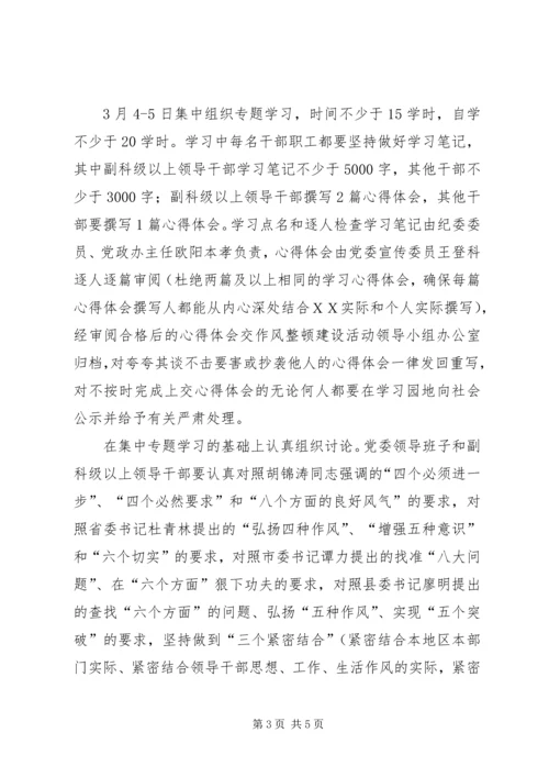 ＸＸ镇领导干部作风整顿风建设活动动员布署阶段实施方案.docx