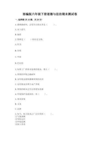 部编版六年级下册道德与法治期末测试卷【考点梳理】.docx