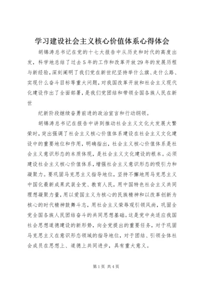 学习建设社会主义核心价值体系心得体会 (3).docx