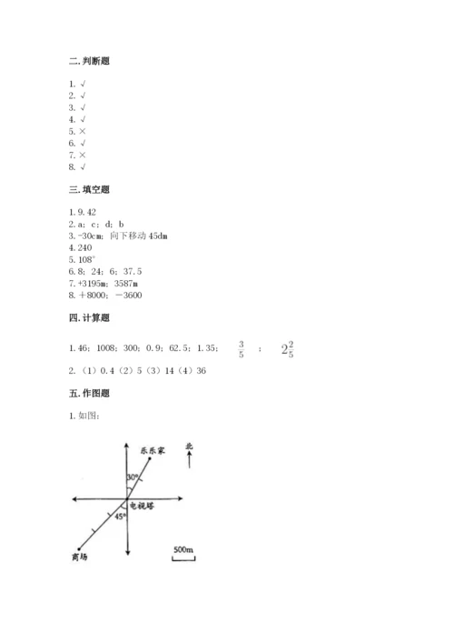 六年级下册数学期末测试卷附答案【预热题】.docx