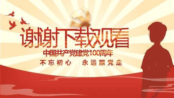 党员青年党史学习教育活动PPT动态