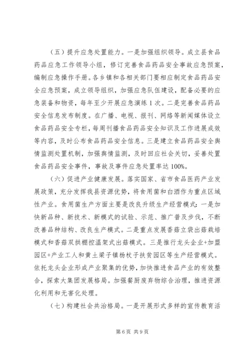 食品药品安全县活动方案.docx