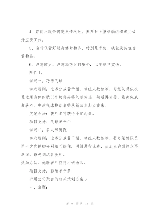 开展公司聚会的相关策划方案.docx