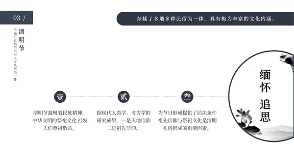 清明节主题ppt模板