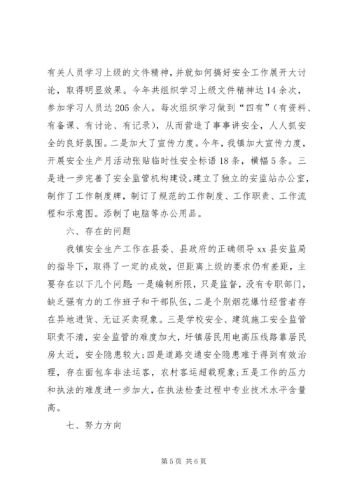 乡镇安全生产大检查工作总结.docx
