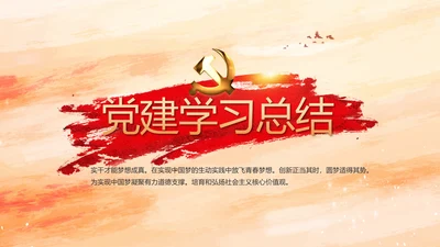 党建党支部工作总结汇报学习教育PPT