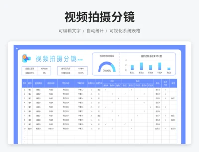 视频拍摄分镜