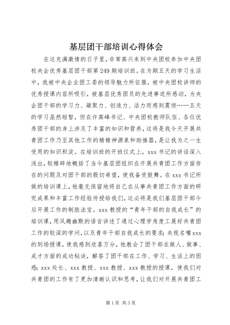 基层团干部培训心得体会 (3).docx