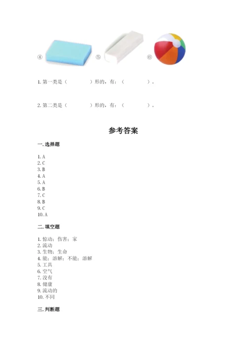 教科版一年级下册科学期末测试卷含答案【巩固】.docx