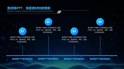 科技风蓝色咨询报告PPT
